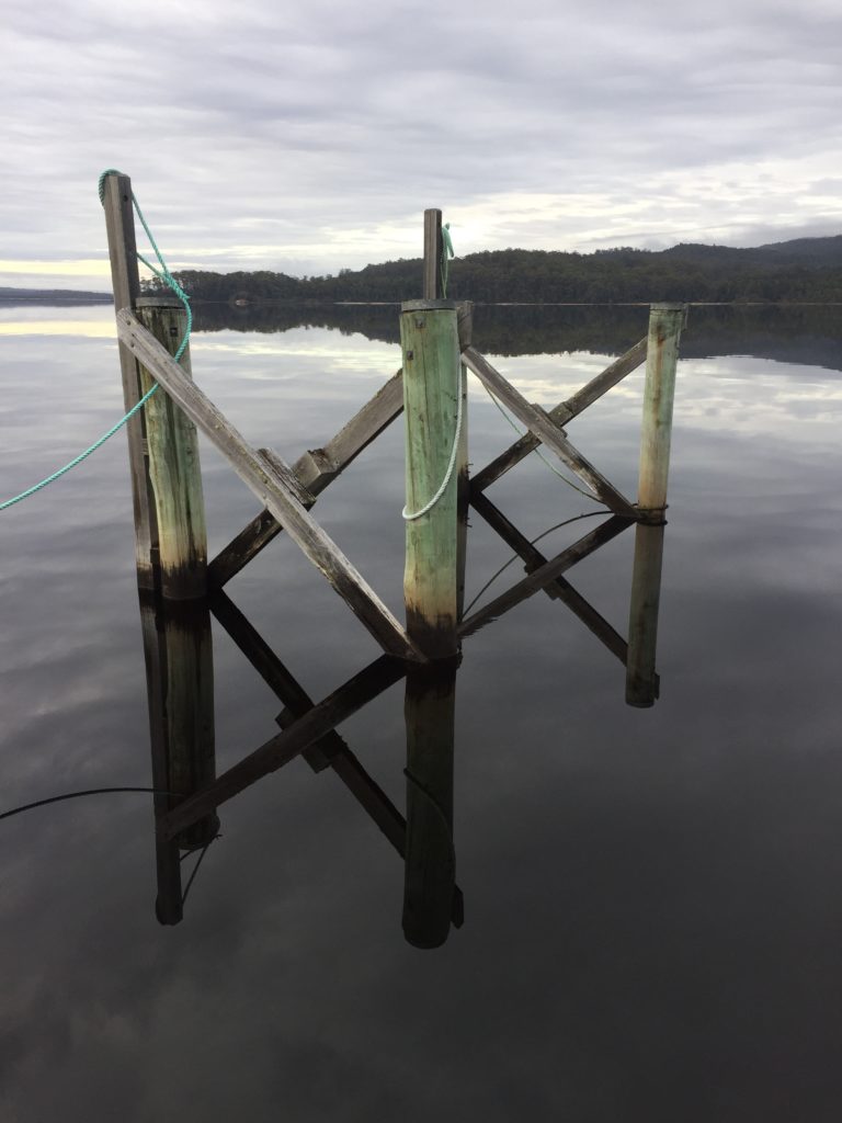 Old jetty in the water